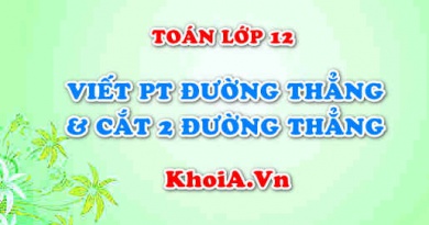 Viết phương trình đường thẳng qua 1 điểm và cắt 2 đường thẳng và bài tập - Toán lớp 12